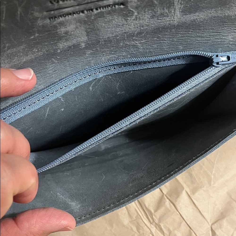 Elegant Gray Women's Clutch Wallet - Picture 5 of 8
